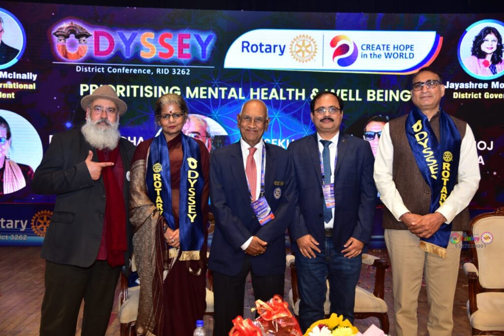 Rotary Odyssey with a special session on mental health...Expert versions by Dr. Shekhar S eshadri , Dr. Manoj Chhabra , Dr Anuradha Mahapatra and Dr. Pranab Mahapatra at Rail Auditorium, on dt-21-01-2024