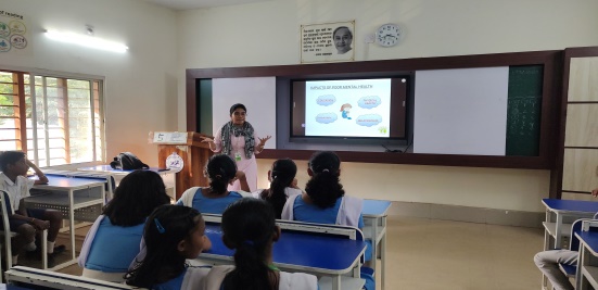 Manam Foundation conducted Mental Health Awareness session at Harihar High School on dt-09-02-2024.