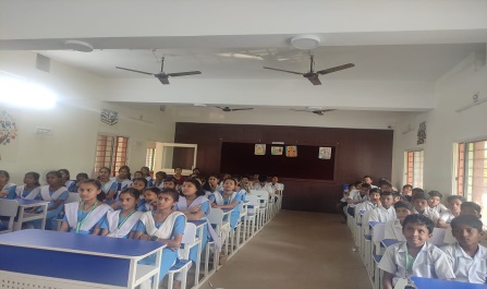 Manam Foundation conducted Mental Health Awareness session at Harihar High School on dt-09-02-2024.