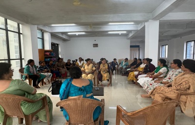 Mental Health session with urban slum community adolescent girls through Theosophical Order of Service by Manam Foundation on, dt- 22-02-2024.